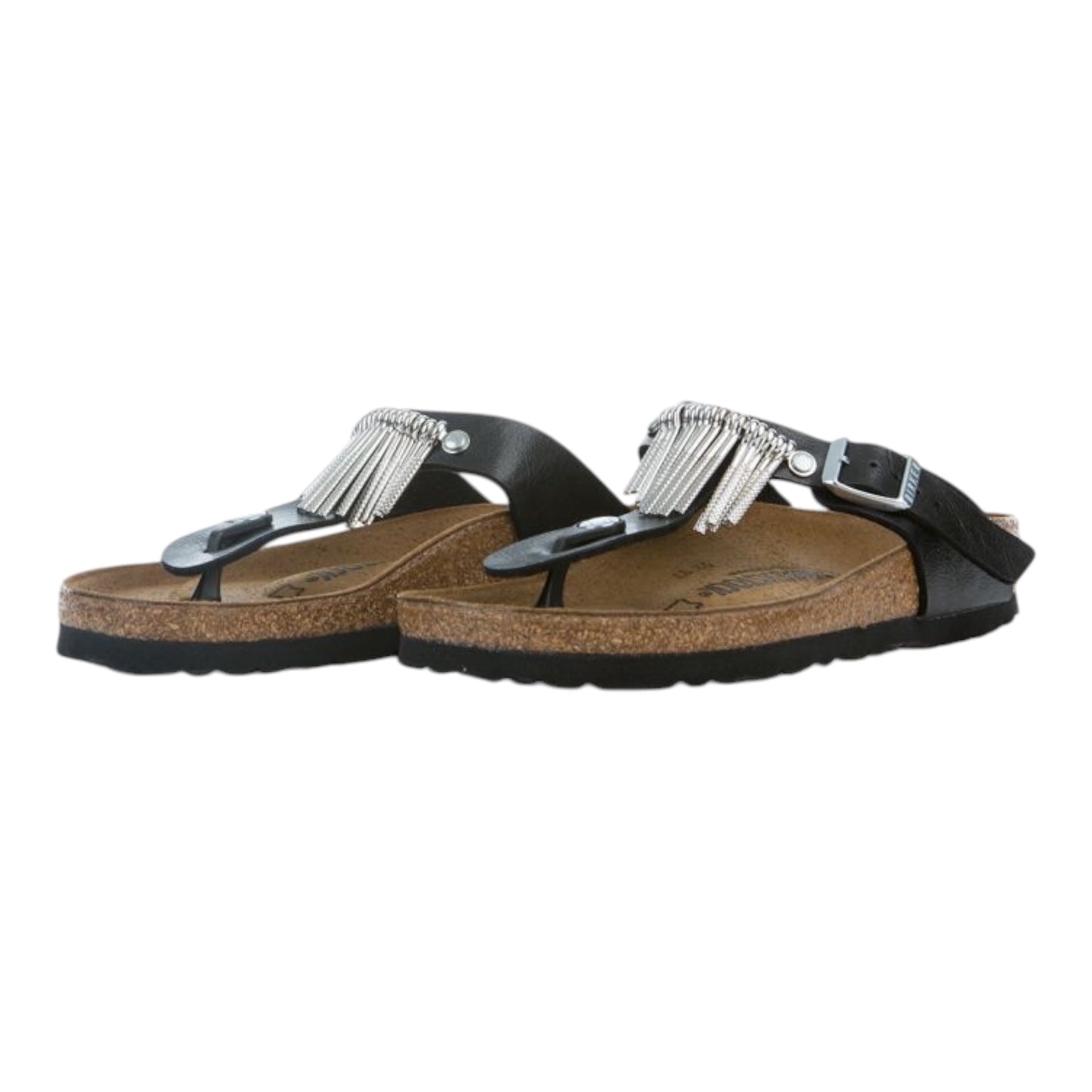 Graceful Licorice Fringe Sandals Shoes size 37