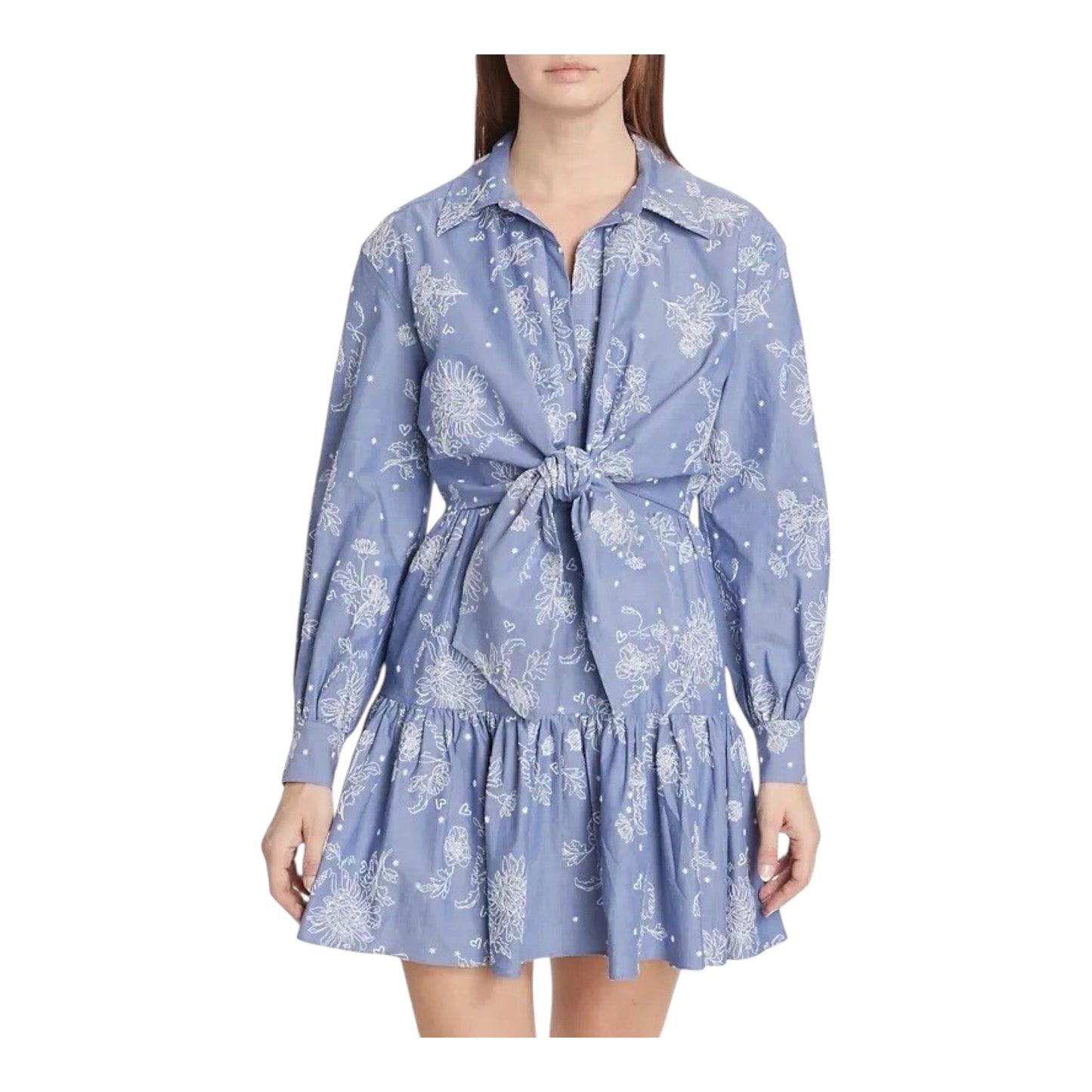 Abrielle Floral Knotted Minidress size 00