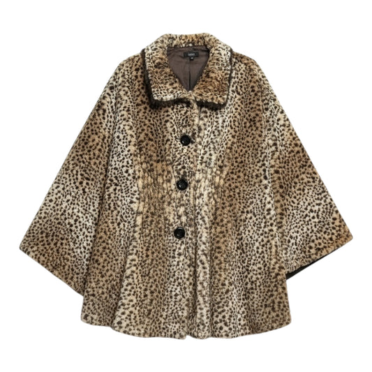 Leopard Faux Fur Poncho size XXL