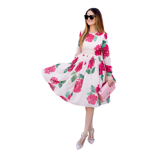 Floral Long Sleeve Dress size small