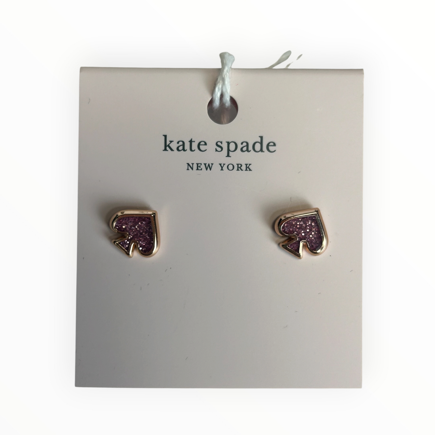 Everyday Spade Glitter Studs