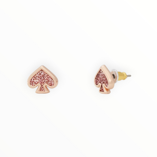 Everyday Spade Glitter Studs
