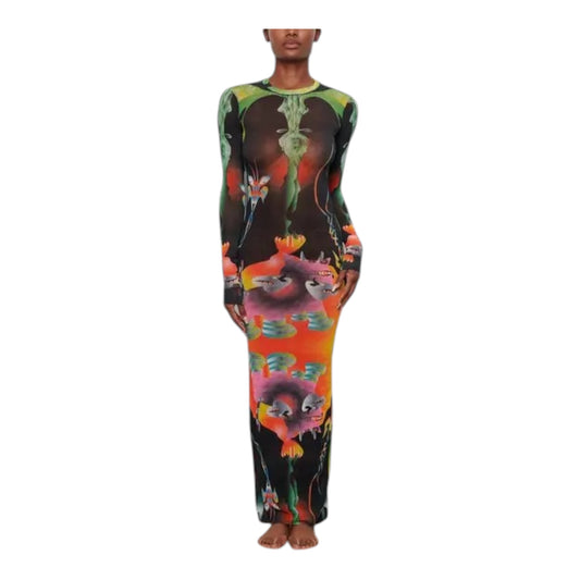 Summer Mesh Long Sleeve Dress size XL