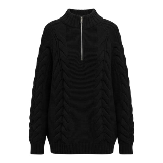 Sophie Cable Knit Half Zip size M/L New with Tags