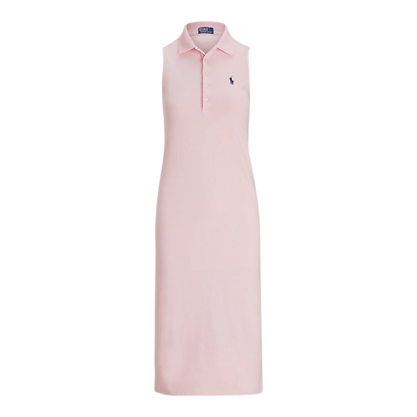 Stretch-Cotton Sleeveless Polo Dress size Large