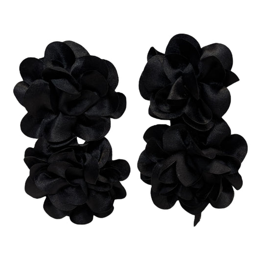 Satin Flower Hanging Earrings