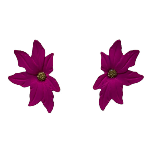 Pink Flower Earrings