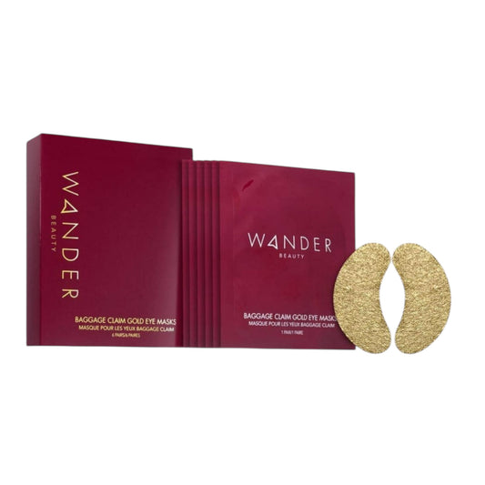 Baggage Claim Gold Eye Masks