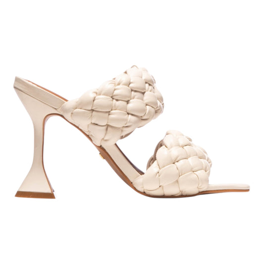 Mimosa Off White Leather Heels size 7