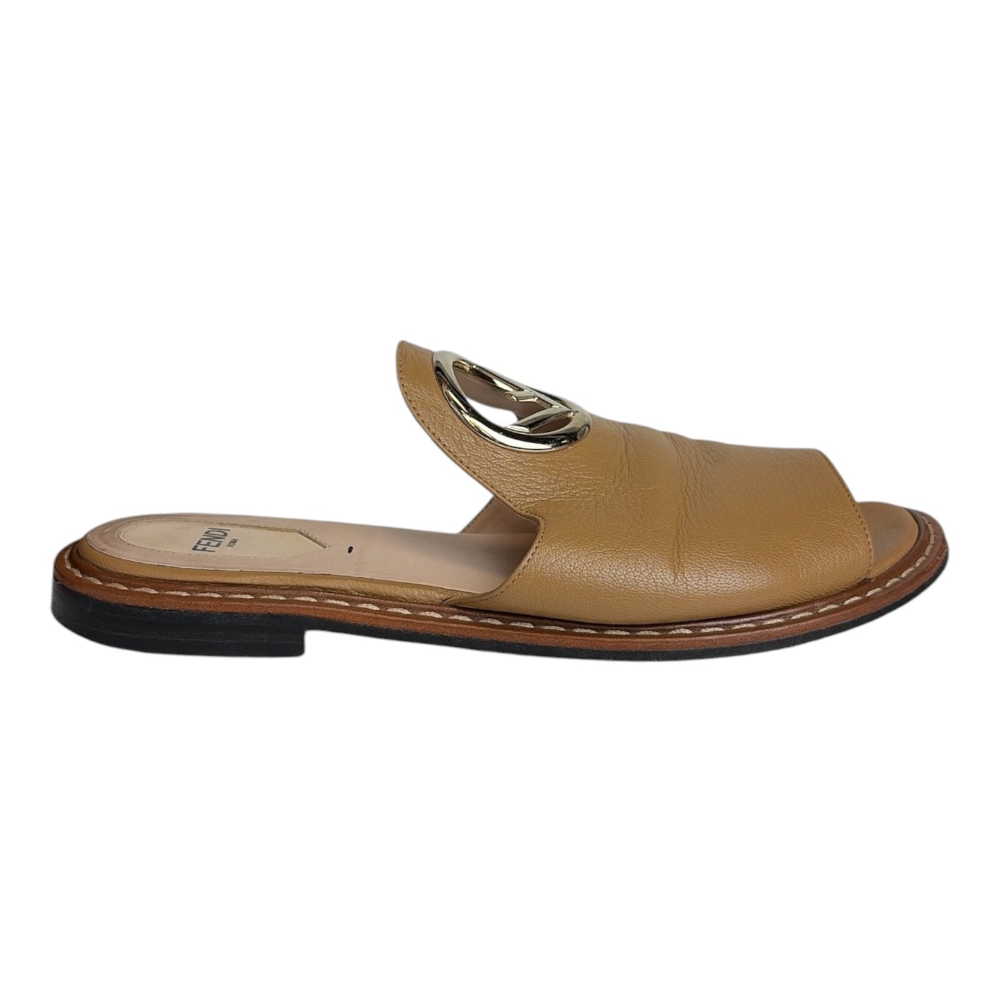 Open Toe Flat Mule Shoes size 36