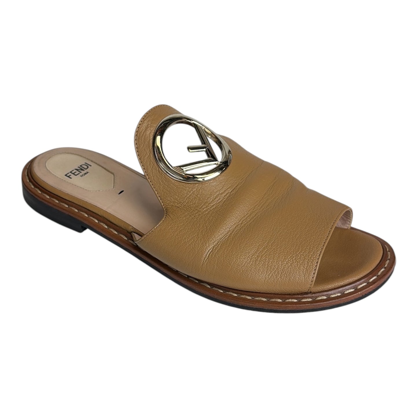 Open Toe Flat Mule Shoes size 36
