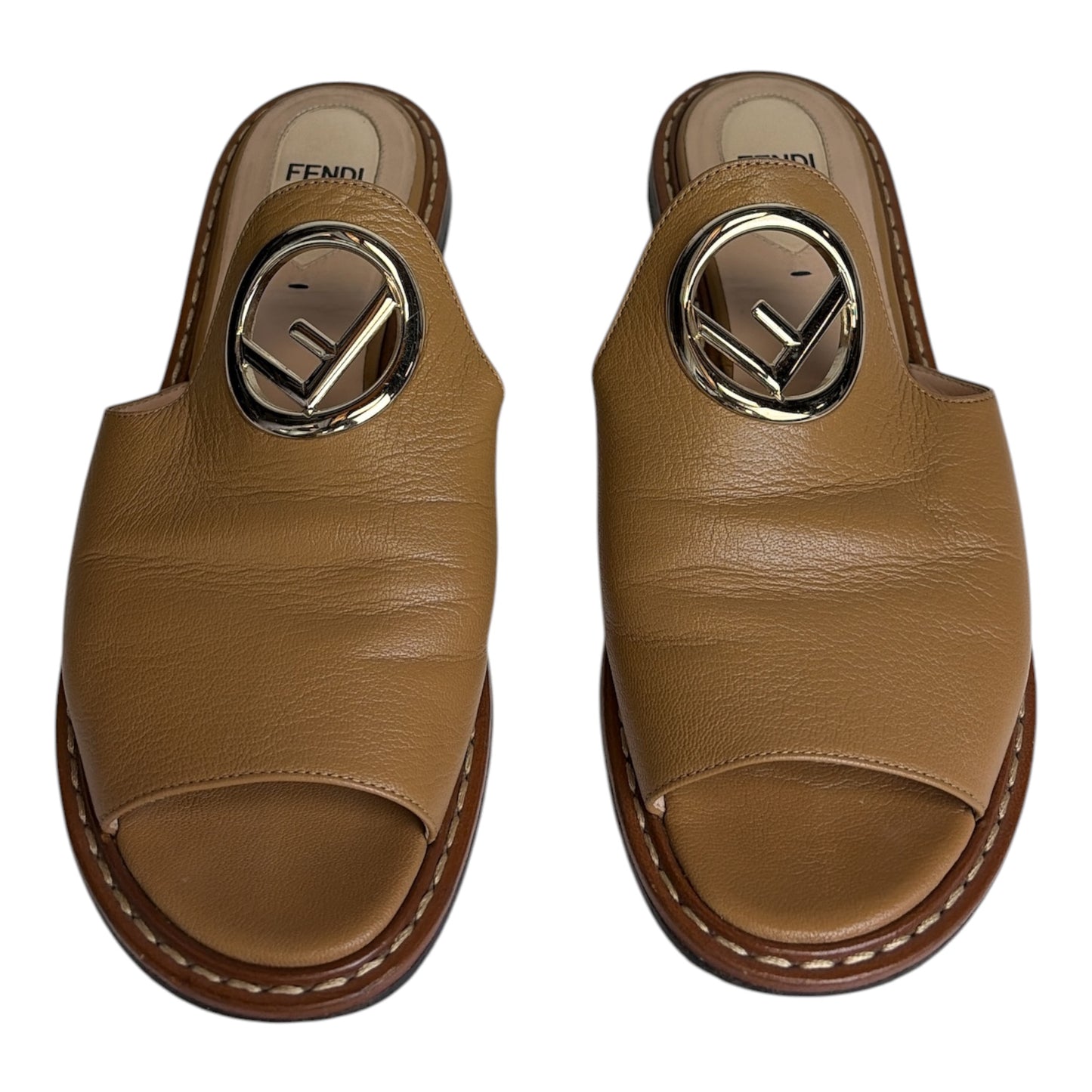 Open Toe Flat Mule Shoes size 36