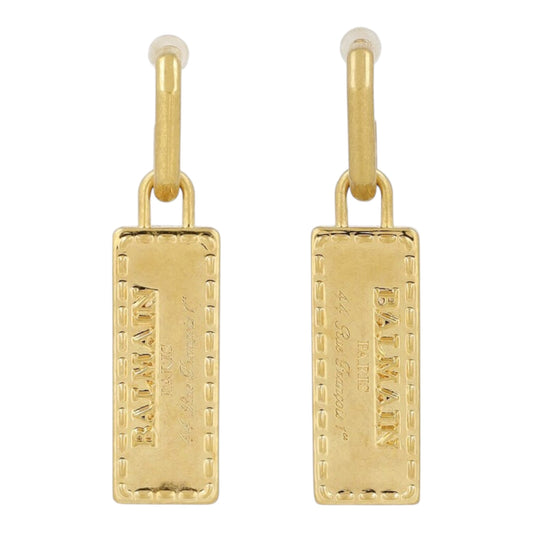 Signature Tubular Brass Earrings