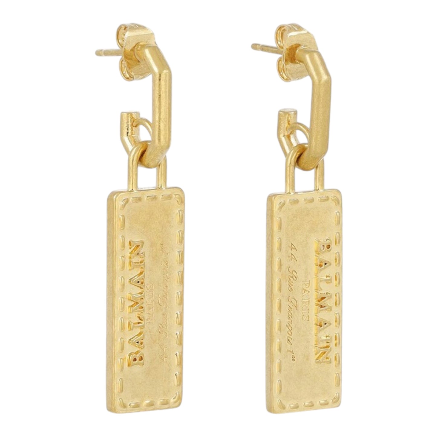 Signature Tubular Brass Earrings