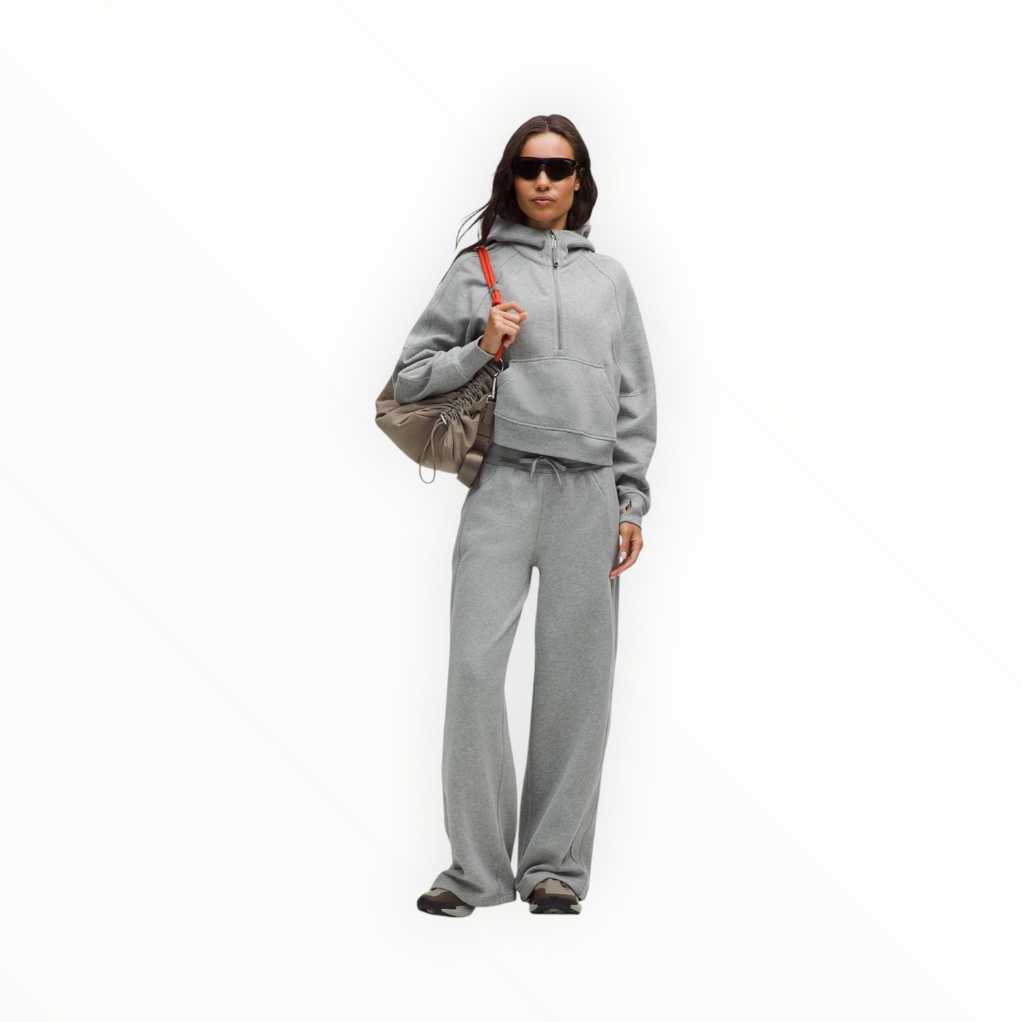 Scuba Mid-Rise Wide-Leg Pant size M