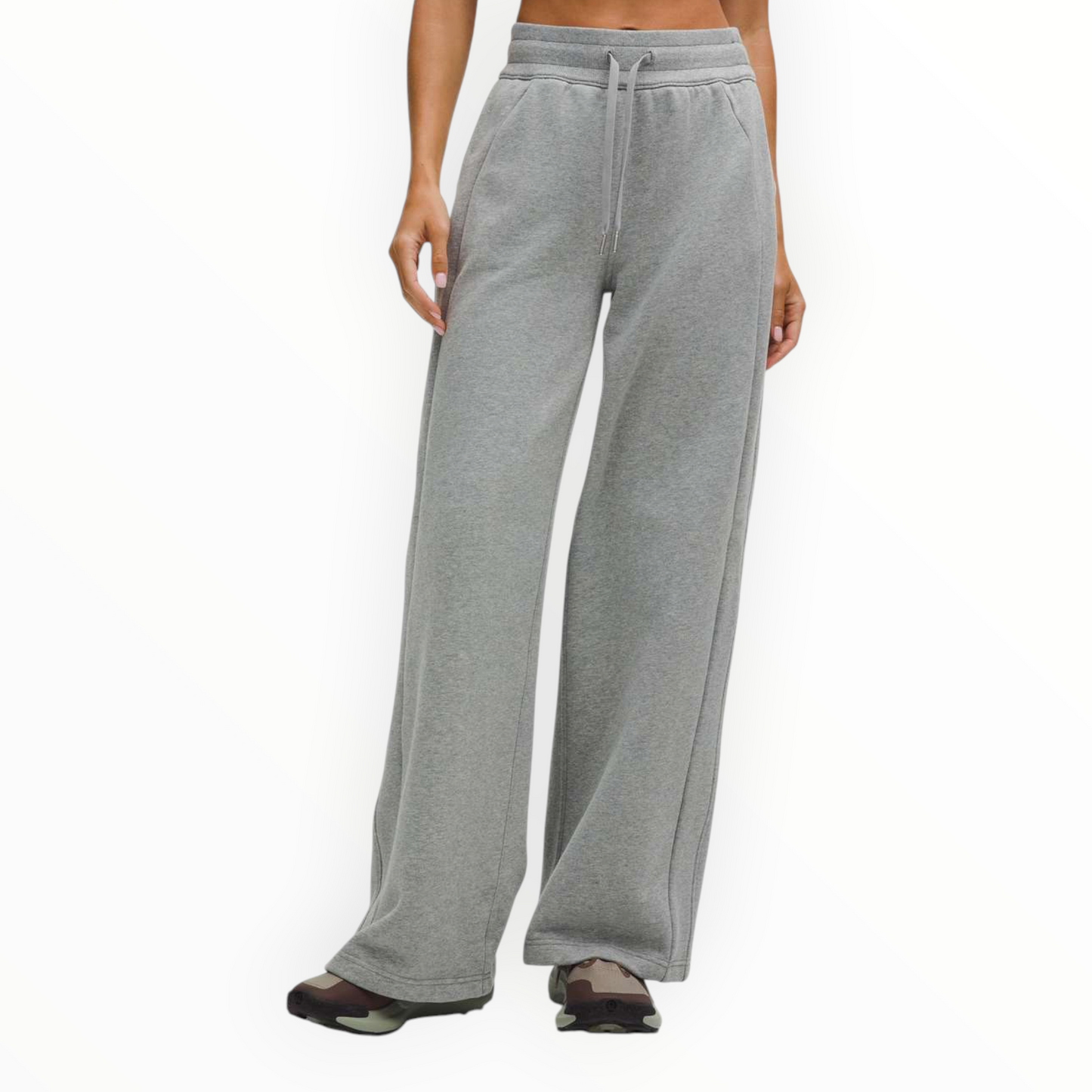 Scuba Mid-Rise Wide-Leg Pant size M