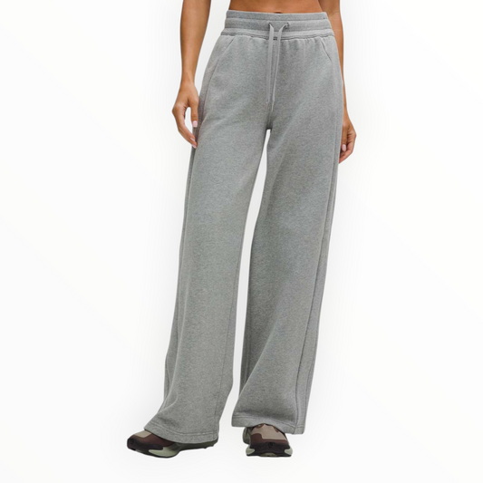 Scuba Mid-Rise Wide-Leg Pant size M
