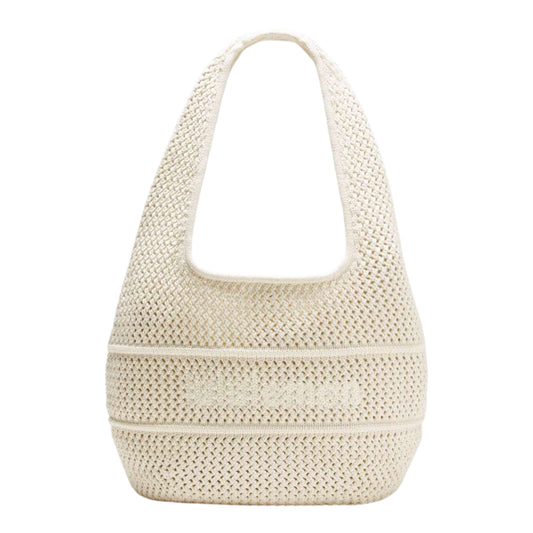 Cotton Crochet Shoulder Bag 7L