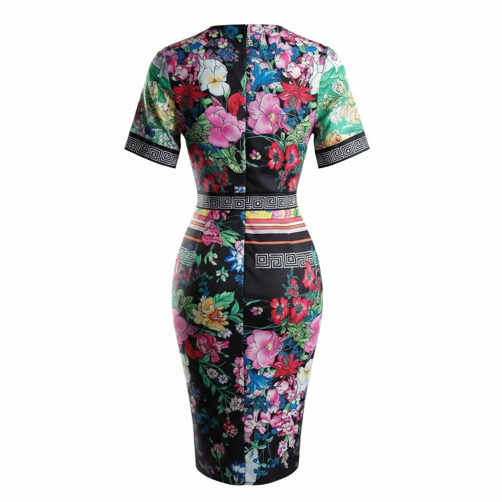 Floral Wrap Dress size Large