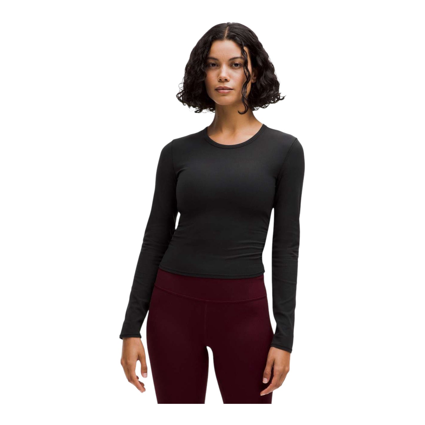 All It Takes Back-Twist Ribbed Long-Sleeve Shirt size 4