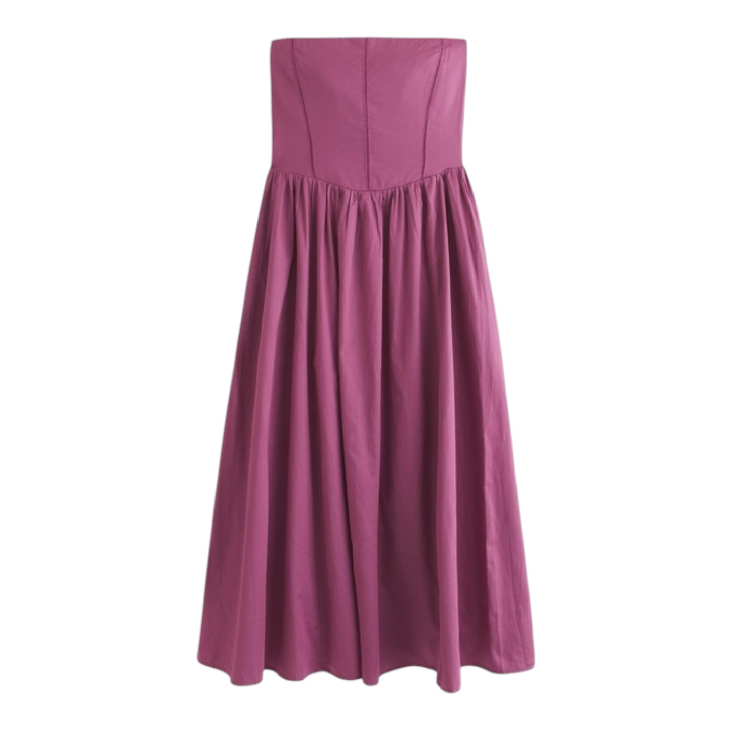 Bra-Free Dipped-Waist Midi Dress size Large