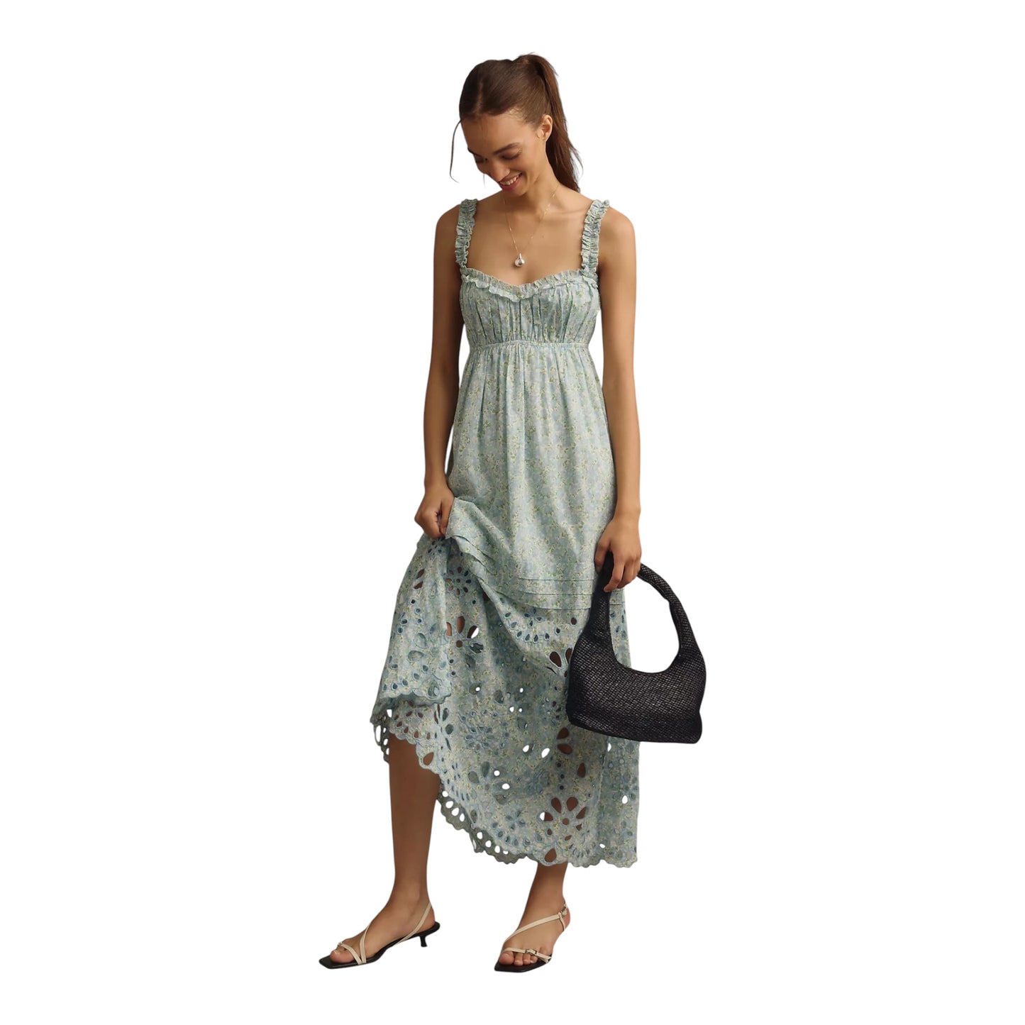 Sweetheart Babydoll Maxi Dress size Medium
