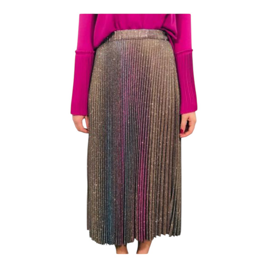 Metallic Maxi Skirt size Large New with Tags