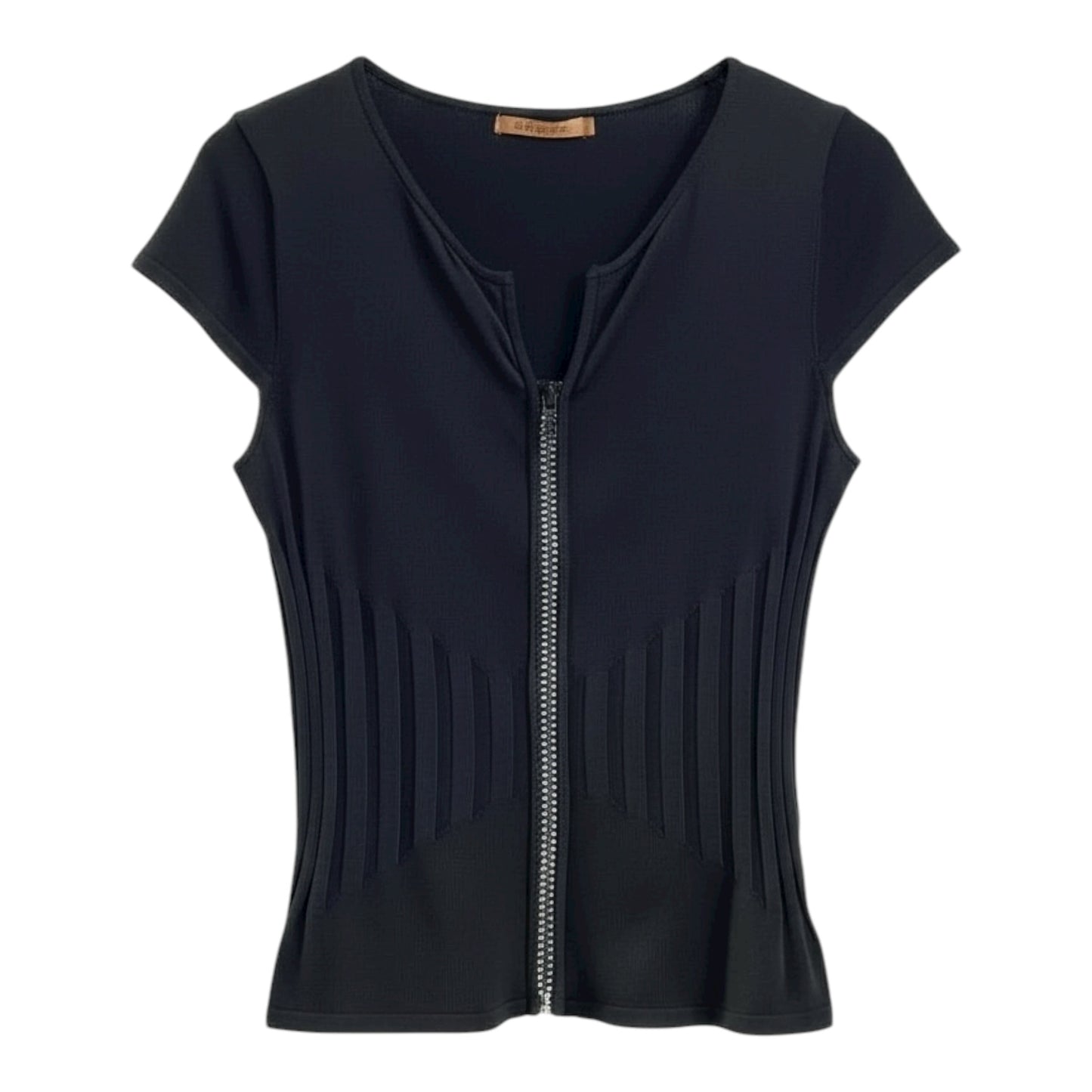 Rhinestone Zipper Top size Large