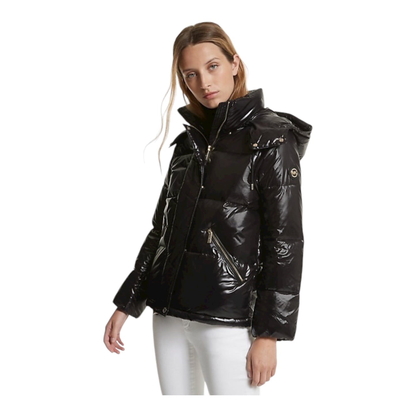 Quilted Nylon Puffer Jacket size M