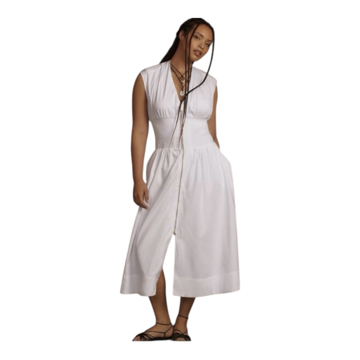 The Tommie Cap-Sleeve Smocked Dress size 1x NWT