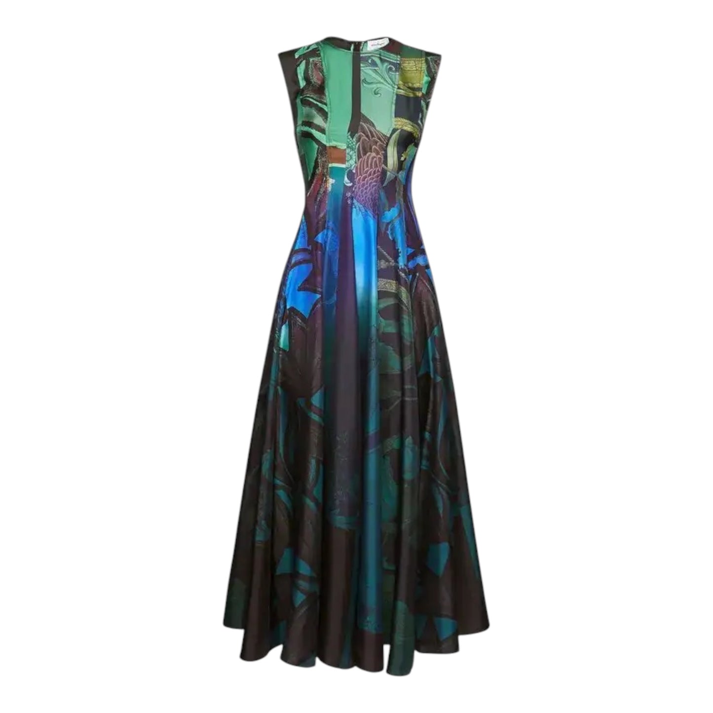 Sleeveless Graphic Print Long Dress size 40