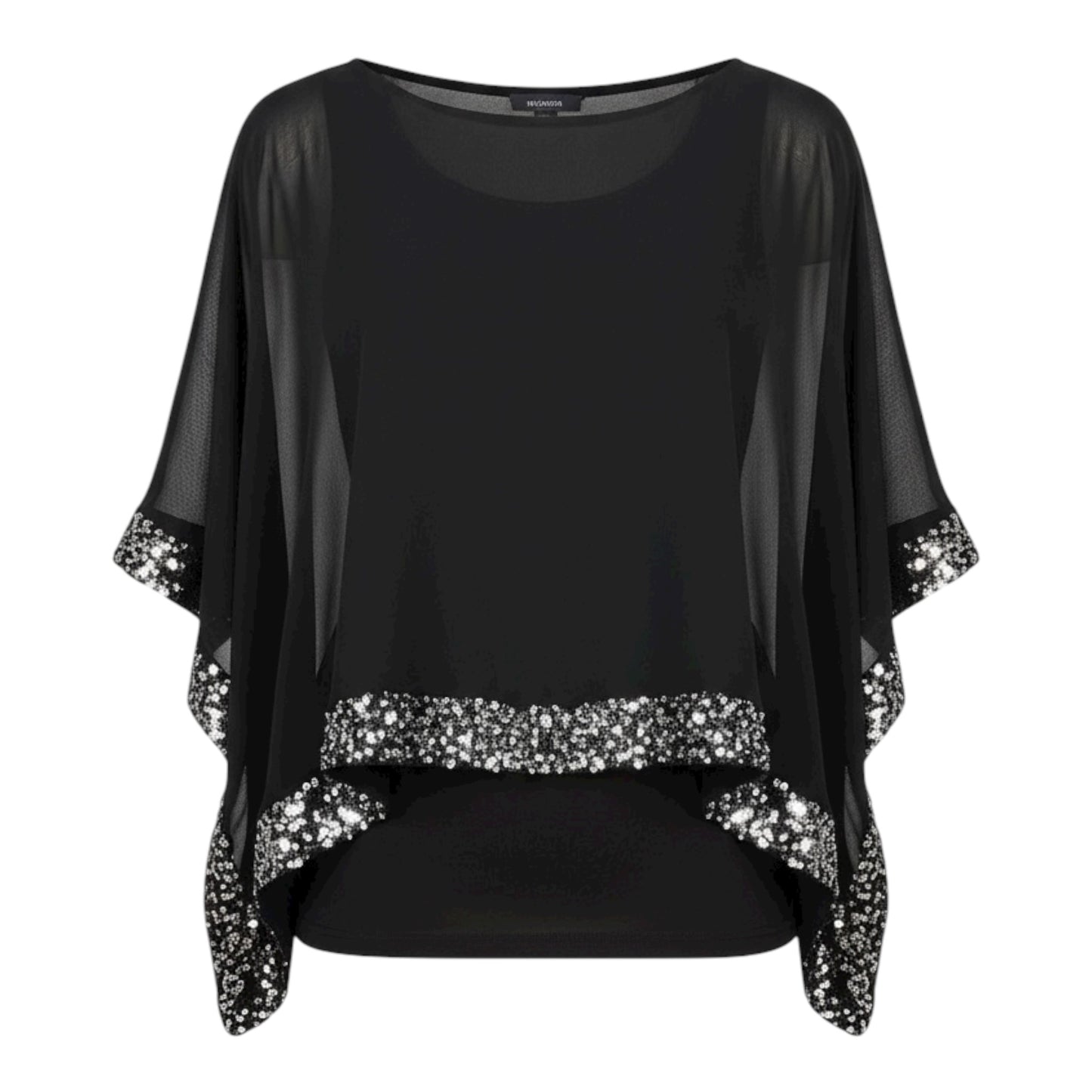 Sheer Sequin Top size 6