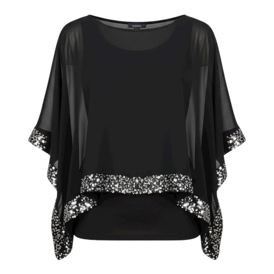 Sheer Sequin Top size 6