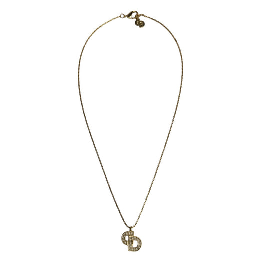 Crystal CD Logo Necklace