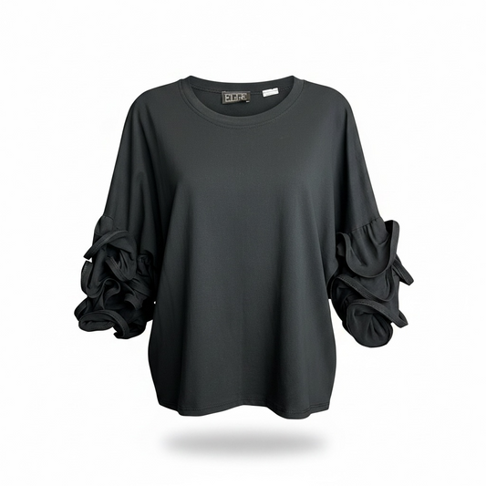 Ruffle Sleeve Top size Large/XLarge