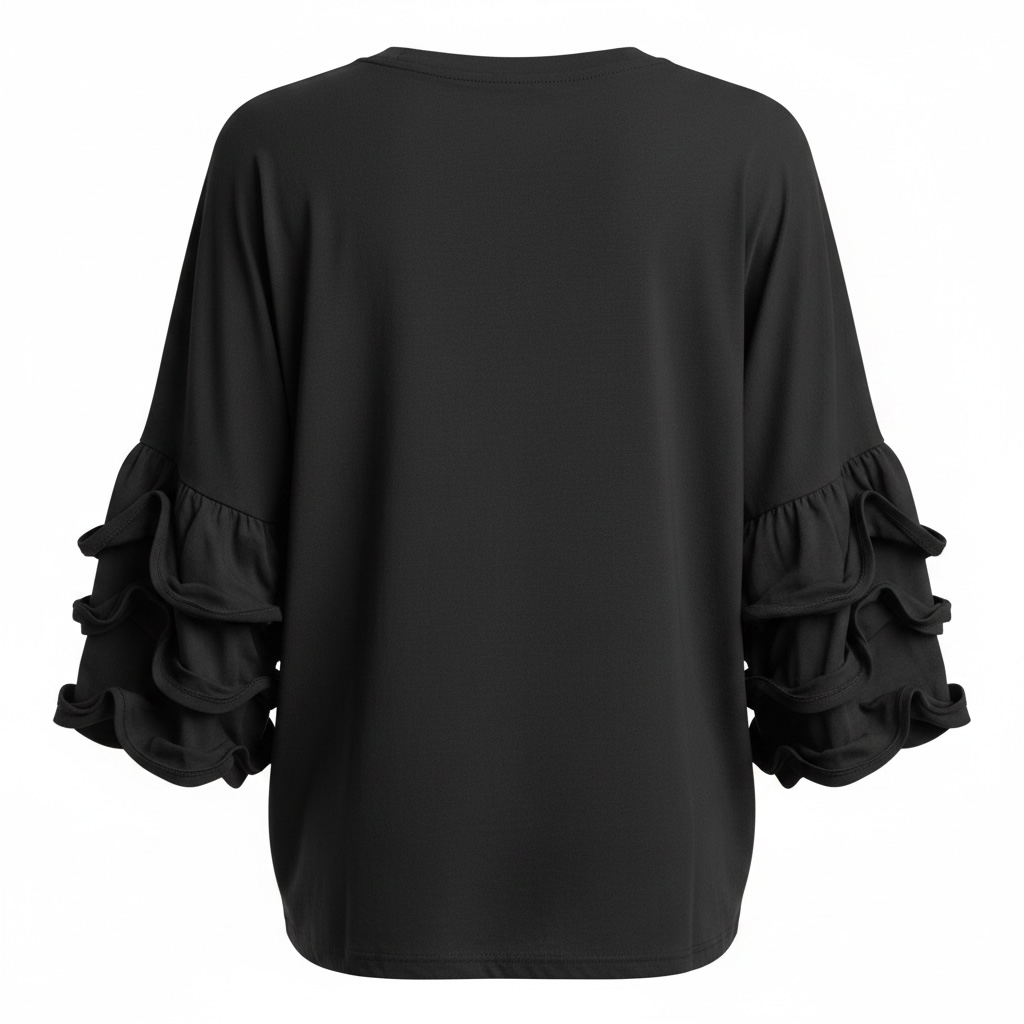 Ruffle Sleeve Top size Large/XLarge