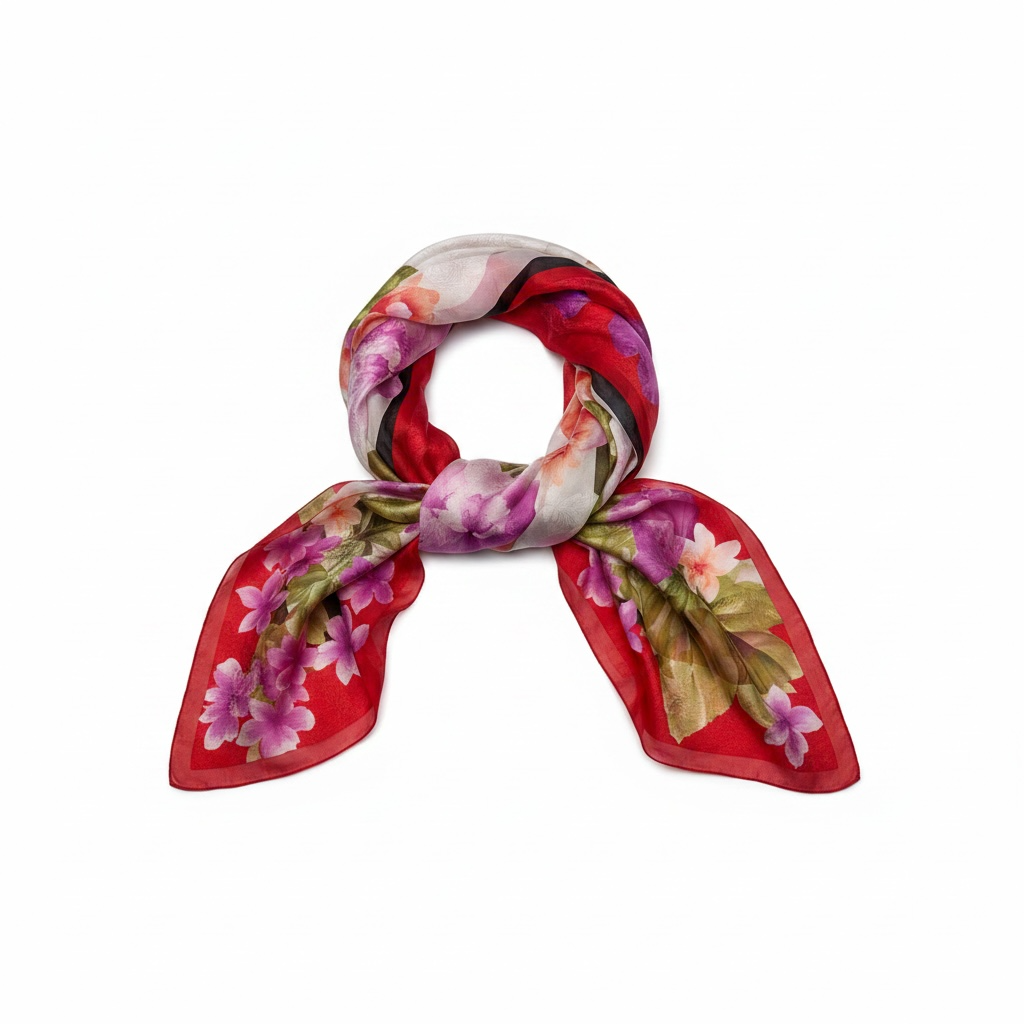 Floral Silk Scarf