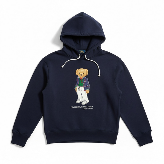 Polo Bear Fleece Hoodie size Medium