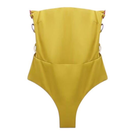 Geometric Pieces Cut Out Swimsuit size Large New with Tags