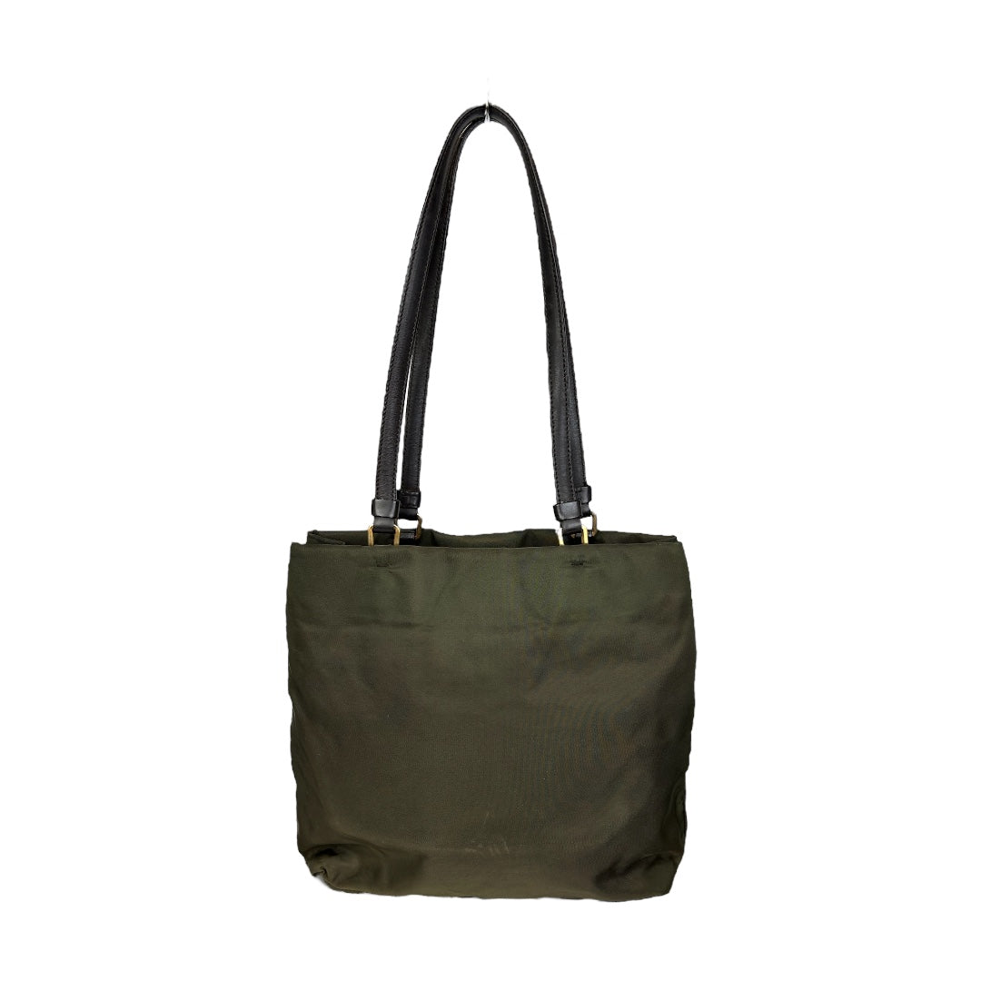 Nylon Shoulder Bag With Crossbody Bonus Strap