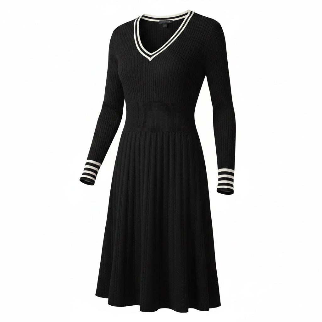 V-neck Knit Dress size Small
