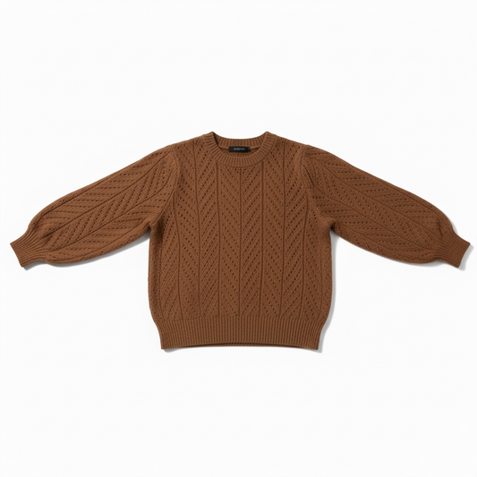 Long Balloon Sleeve Crew size Medium