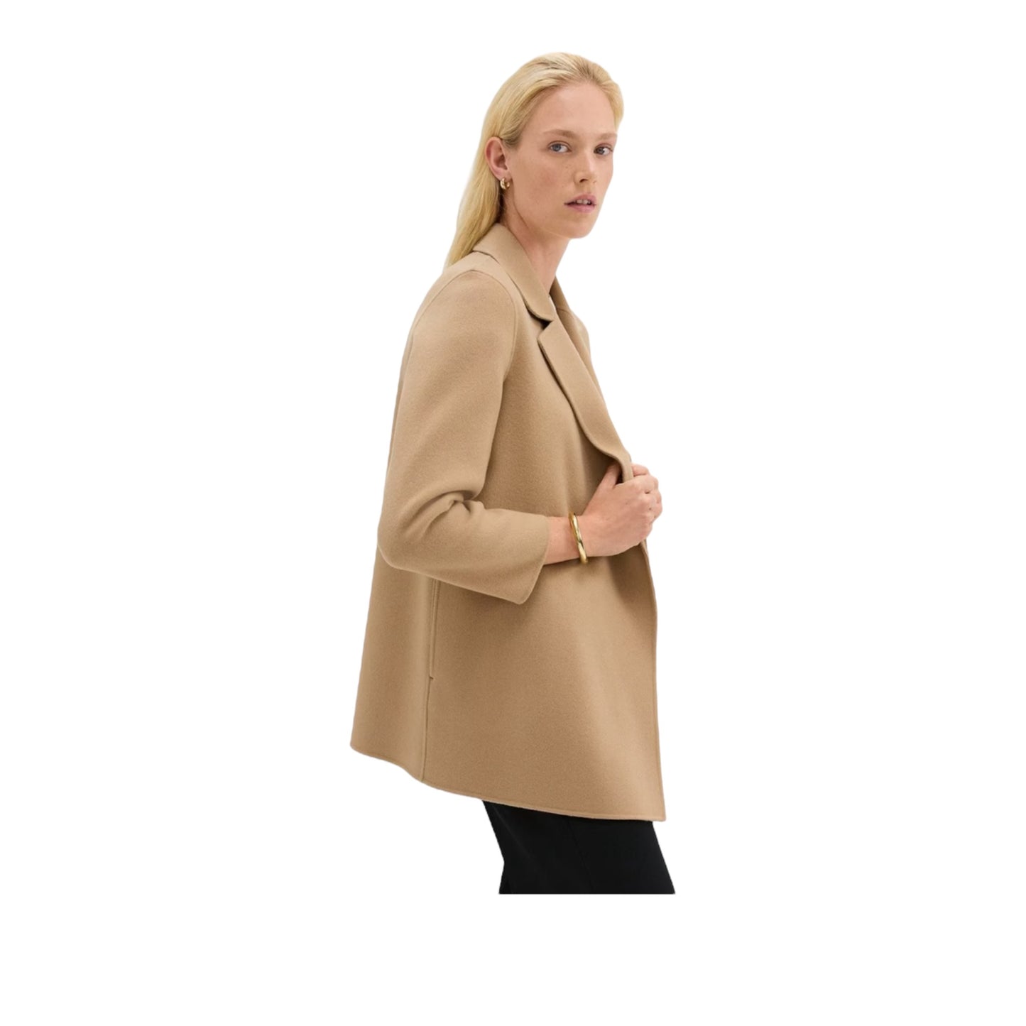 Clairene Jacket in Double-Face Wool-Cashmere size Small