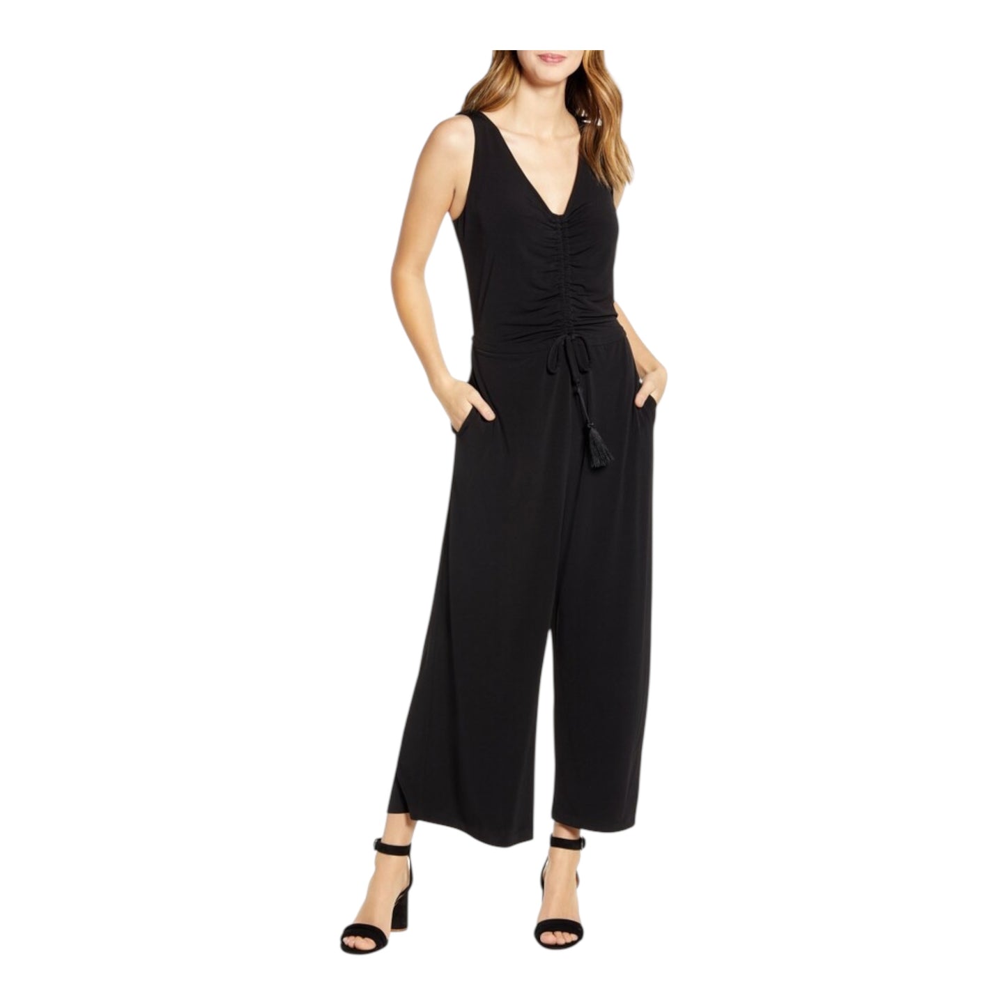 Carmela Ruched Jumpsuit size Large