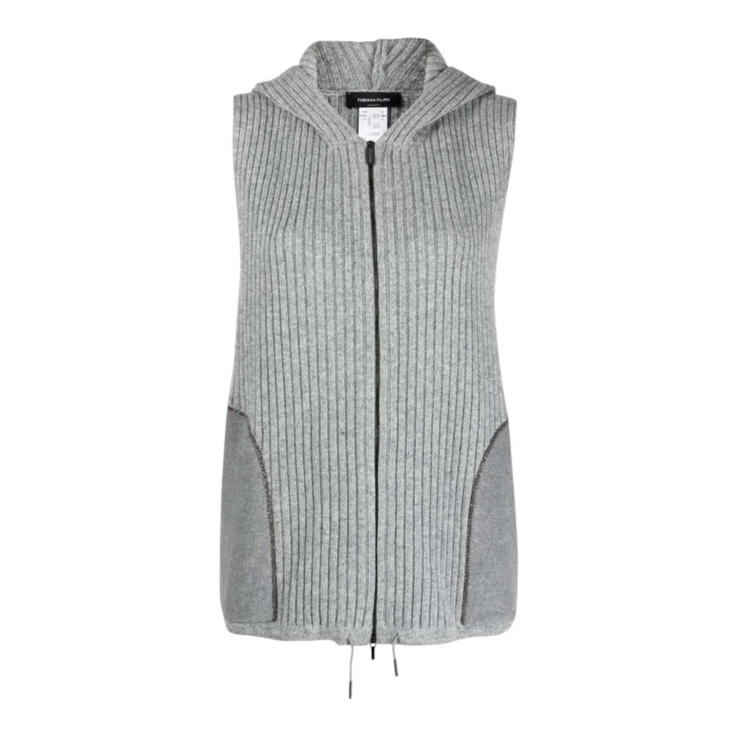 Ribbed Knit Hooded Vest size 8