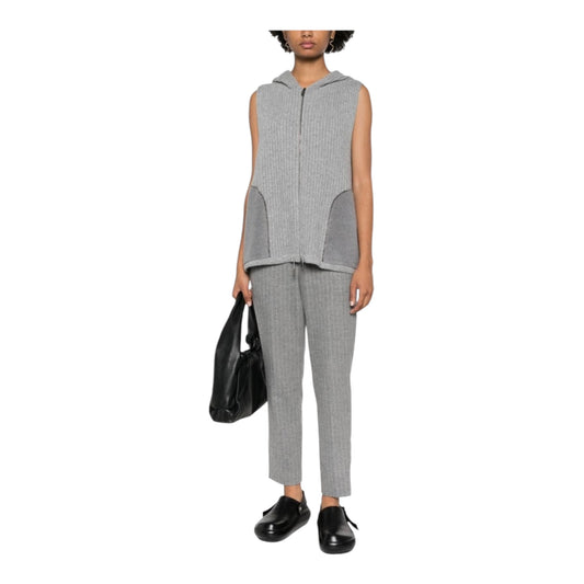Ribbed Knit Hooded Vest size 8