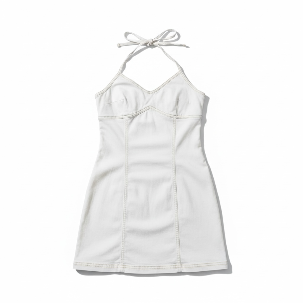 Denim Halter Dress size XSmall NWT