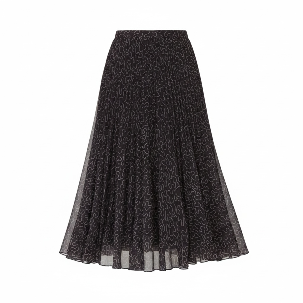 Pleated Printed Skirt size 00