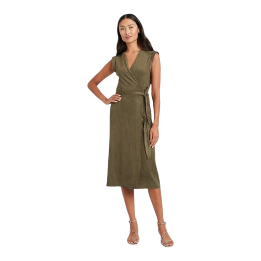 Vegan Suede Wrap Dress size 0