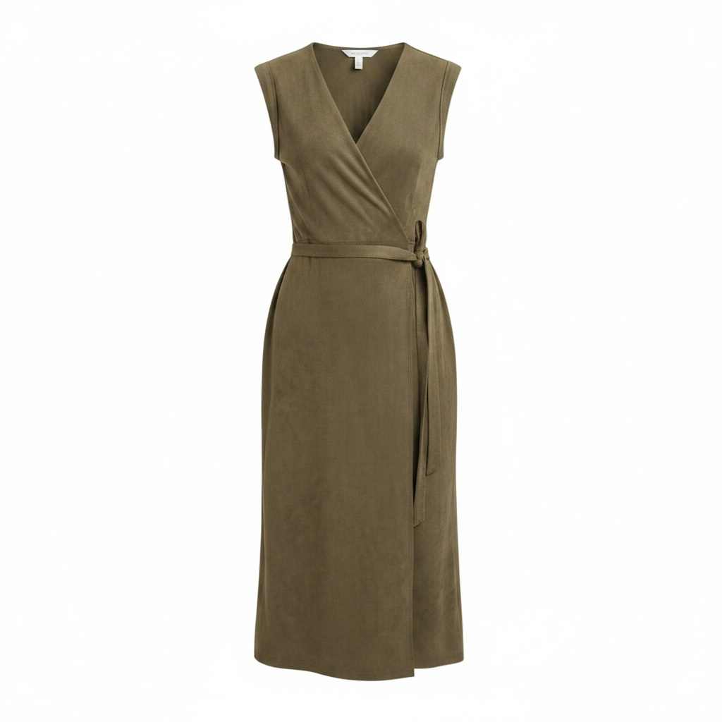 Vegan Suede Wrap Dress size 0